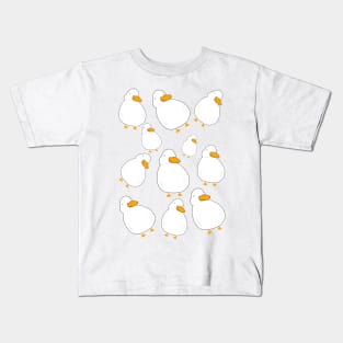 Chubby Duck Pattern Kids T-Shirt